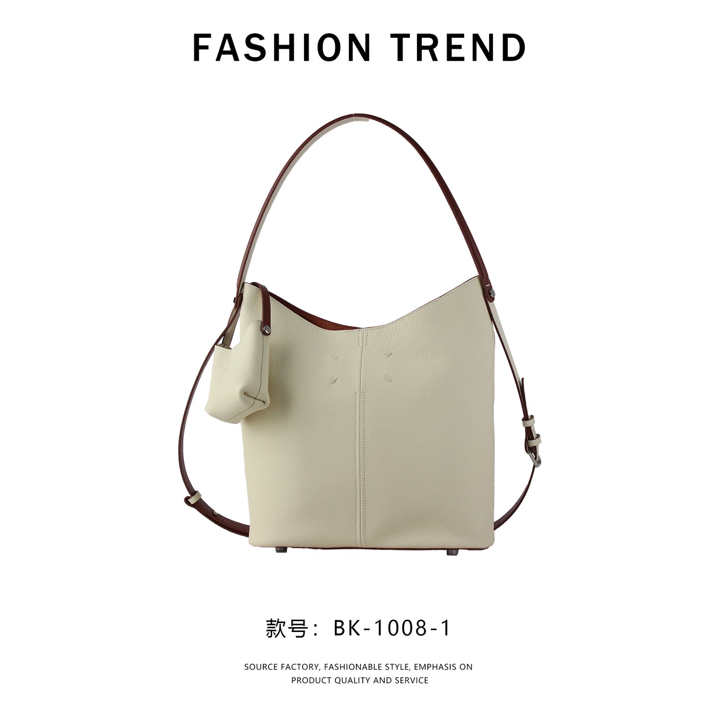 【$119.99】GlowBags celebrity style bucket bag one-shoulder hand-held tote bag