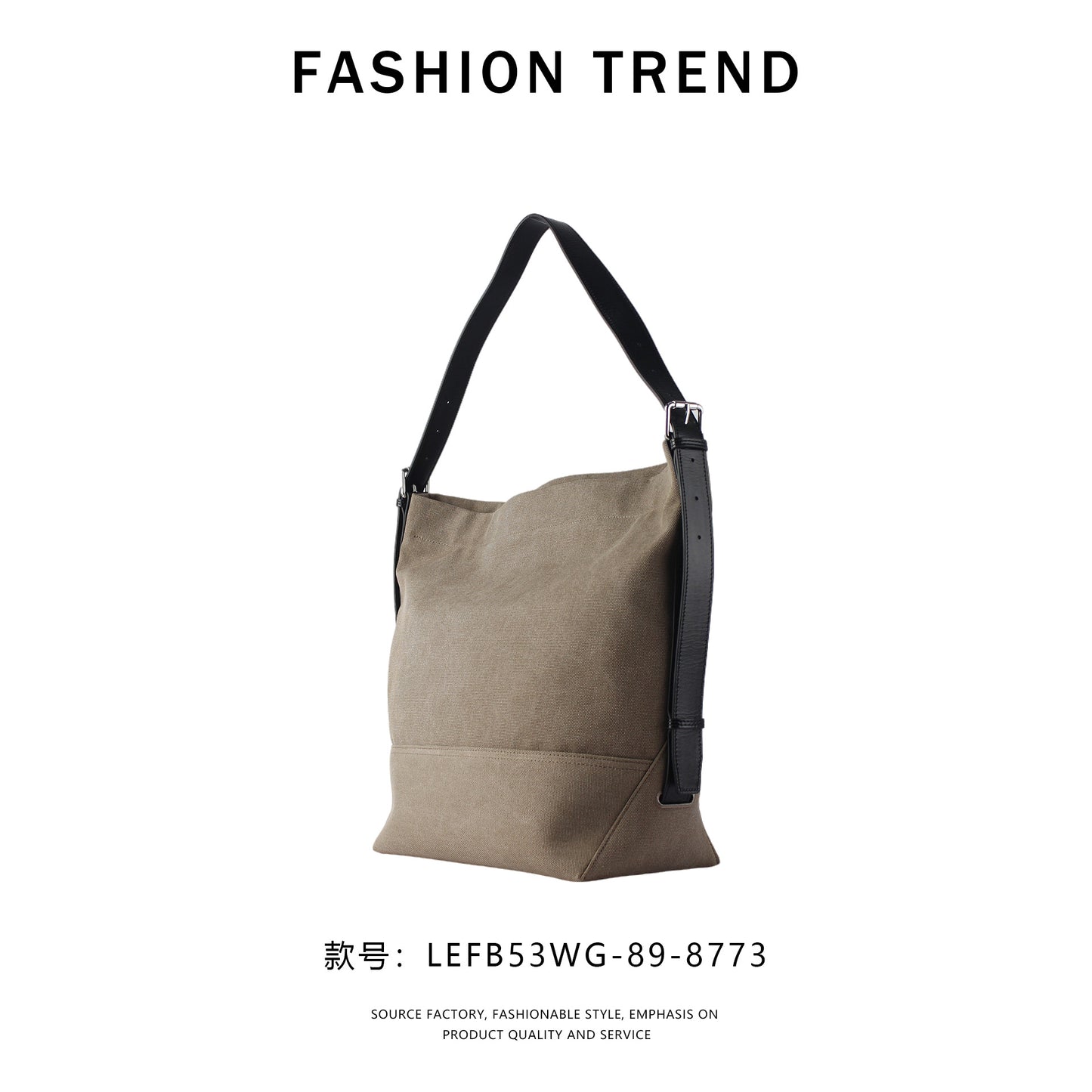 【$129.99 】GlowBags Cowhide and canvas tote bag with large capacity