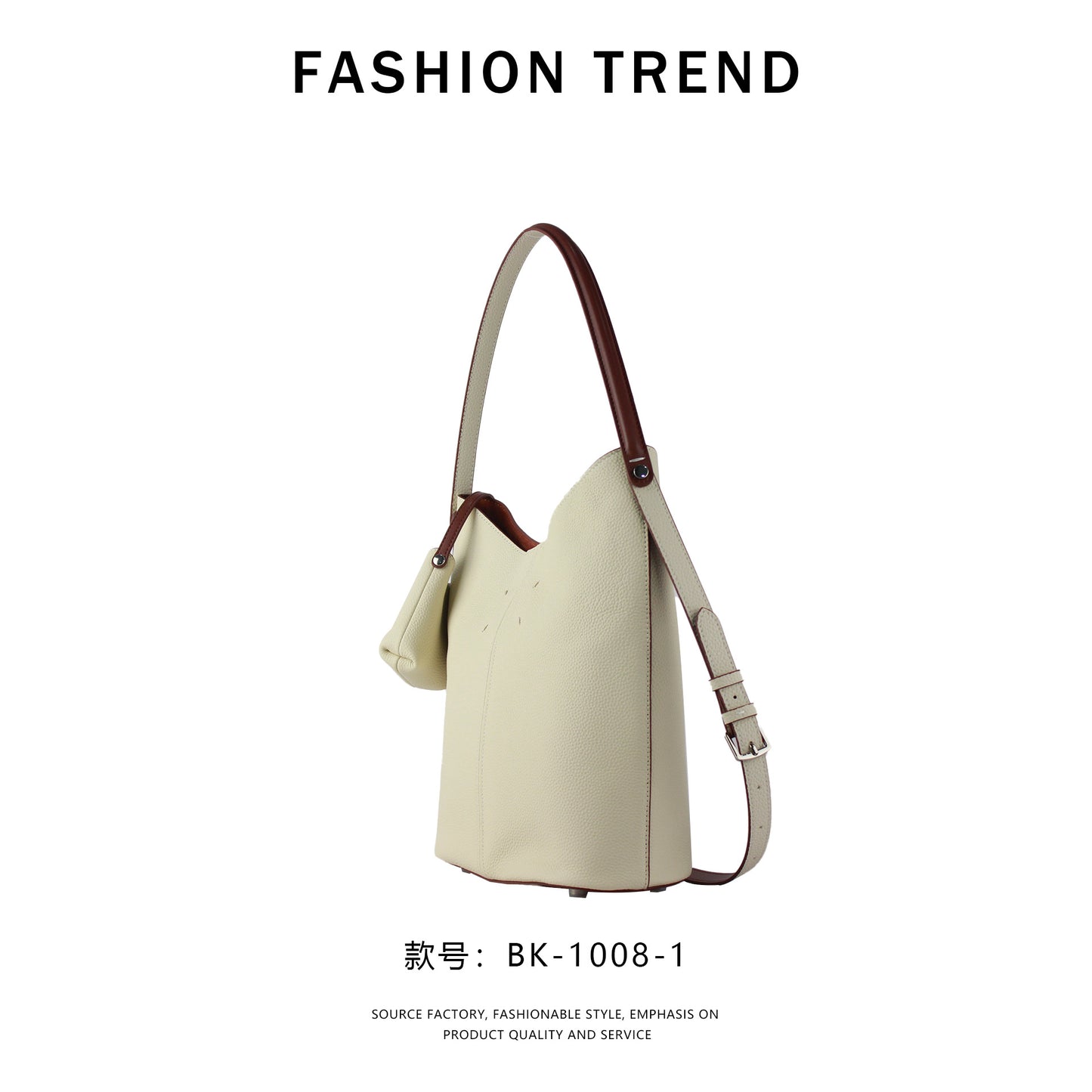 【$119.99】GlowBags celebrity style bucket bag one-shoulder hand-held tote bag