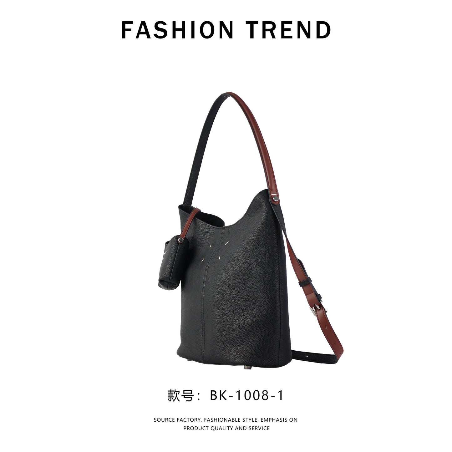 【$119.99】GlowBags celebrity style bucket bag one-shoulder hand-held tote bag