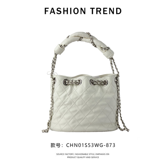 【$169.99】GlowBags new diamond chain crossbody small bag drawstring bucket bag