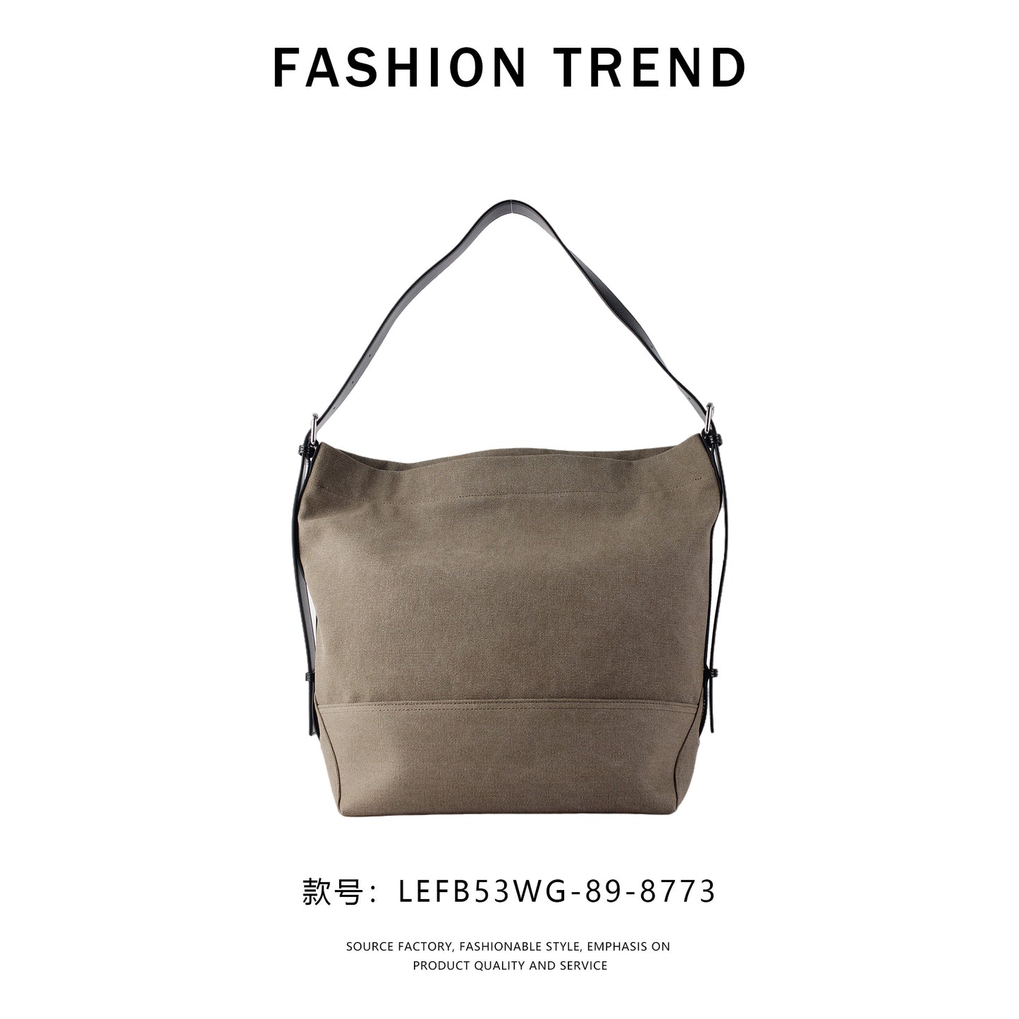 【$129.99 】GlowBags Cowhide and canvas tote bag with large capacity