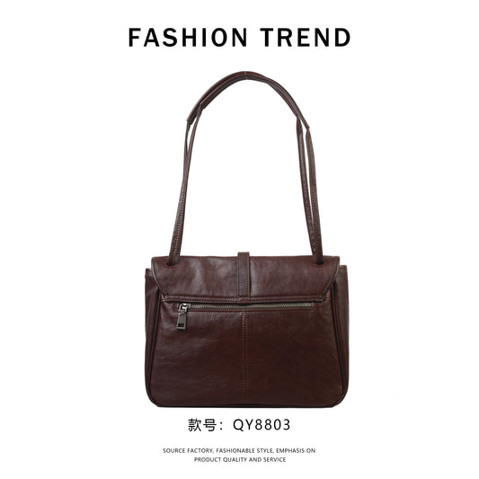 【$139.99】GlowBags genuine leather women's bag niche versatile retro practical messenger bag